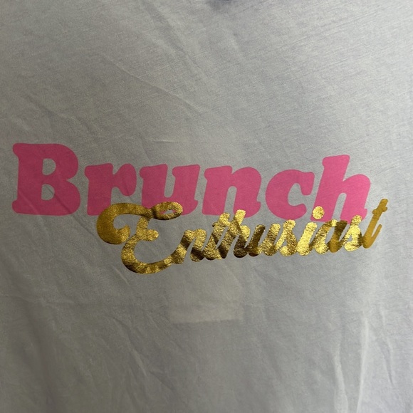 NWT $68 Wildfox “Brunch Enthusiast” Lavender Tee Size M and L - Picture 3 of 8